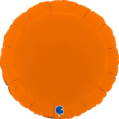 BALON FOLIOWY KOŁO SATIN ORANGE 45cm