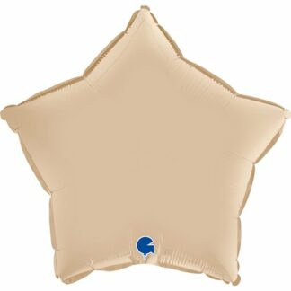 BALON FOLIOWY GWIAZDKA SATIN KREMOWY 45cm