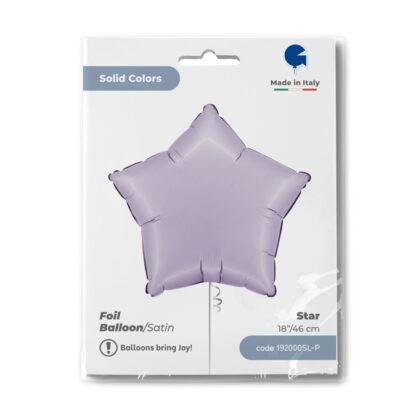 BALON FOLIOWY GWIAZDKA SATIN LILA FIOLET 45cm - obrazek 2