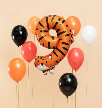 BALON FOLIOWY CYFRA 9 TYGRYS - obrazek 2