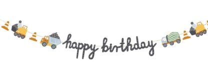 BANER HAPPY BIRTHDAY POJAZDY BUDOWA 2m PD