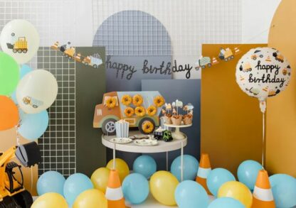 BANER HAPPY BIRTHDAY POJAZDY BUDOWA 2m PD - obrazek 3