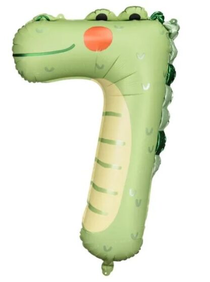 BALON FOLIOWY CYFRA 7 KROKODYL