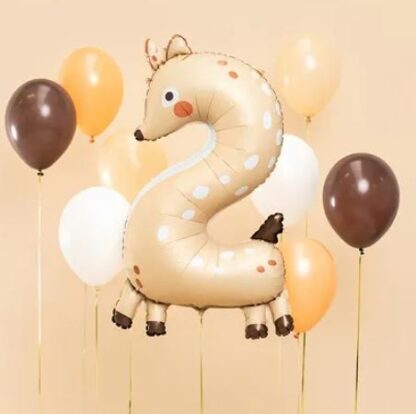 BALON FOLIOWY CYFRA 2 SARENKA - obrazek 2