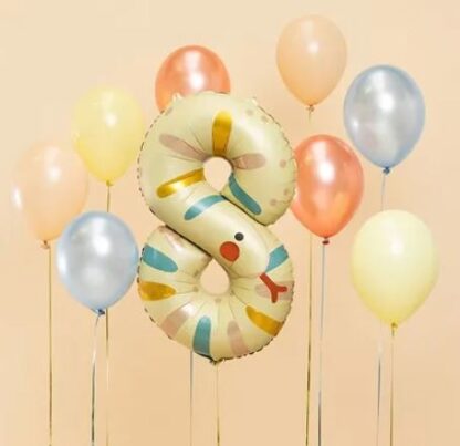 BALON FOLIOWY CYFRA 8 WĄŻ - obrazek 2