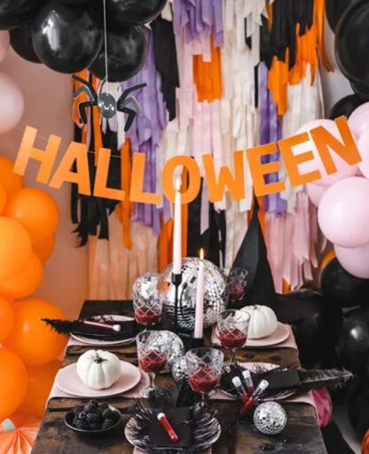 BANER HALLOWEEN POMARAŃCZOWY 2,5m - obrazek 4