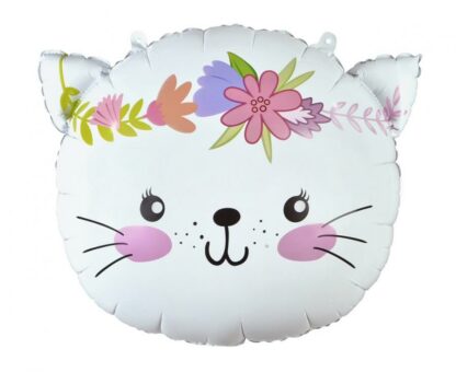 BALON FOLIOWY KOTEK GŁOWA 44x35cm