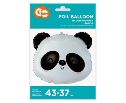 BALON FOLIOWY PANDA GŁOWA 43x37cm - obrazek 2