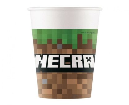 KUBECZKI PAPIEROWE MINECRAFT 200ml 8szt