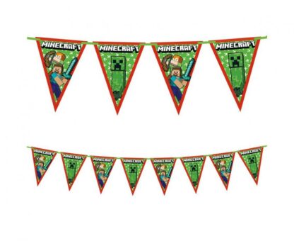 GIRLANDA FLAGI MINECRAFT TNT 230cm