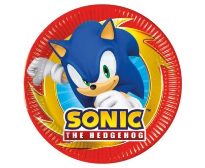 TALERZYKI PAPIEROWE SONIC 20cm 8szt