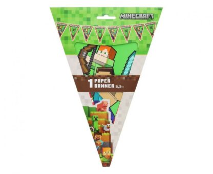 GIRLANDA FLAGI MINECRAFT TNT 230cm - obrazek 2
