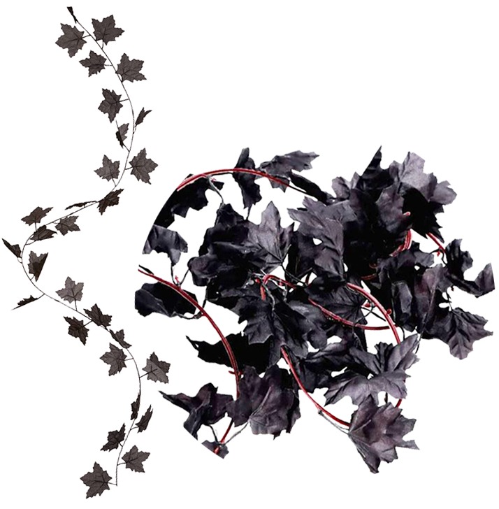 GIRLANDA CZARNY BLUSZCZ 180cm