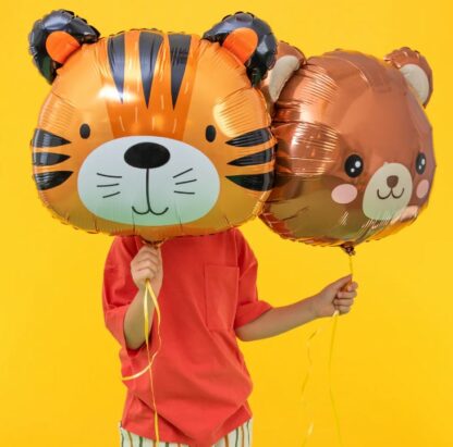 BALON FOLIOWY TYGRYS GŁOWA 52x57cm PP - obrazek 2