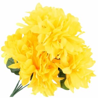 BUKIET CHRYZANTMY 30cm ŻÓŁTE