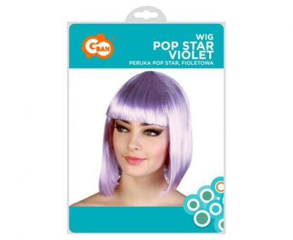 PERUKA POP STAR FIOLETOWA - obrazek 2