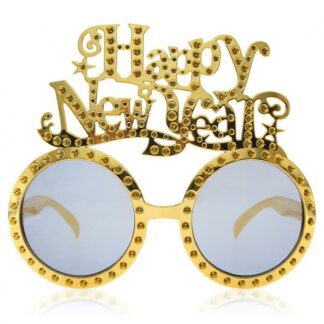 OKULARY HAPPY NEW YEAR ZŁOTE