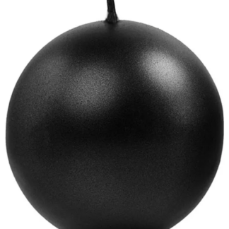 ŚWIECA KULA CZARNA 8cm 1szt