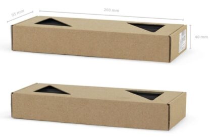 ŚWIECA STOŻKOWA CZARNA 24cm 10szt - obrazek 4