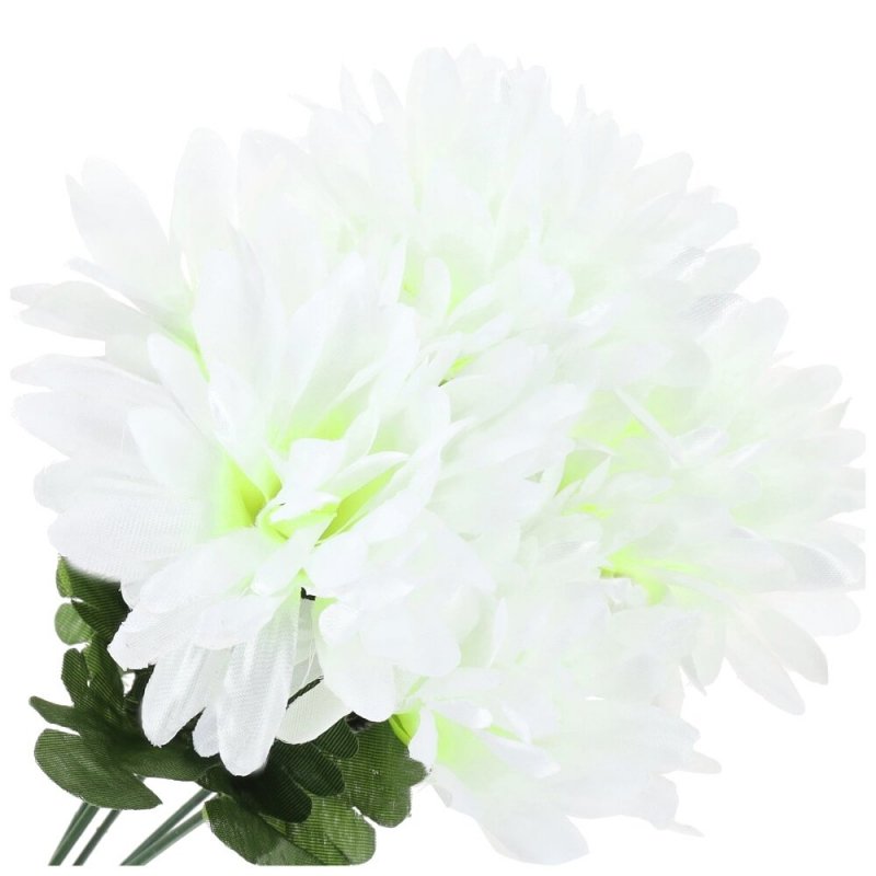 BUKIET CHRYZANTEMY 33cm ŚNIEŻNOBIAŁY