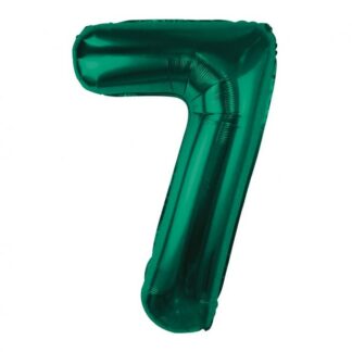 BALON CYFRA 7 85cm BUTELKOWA ZIELEŃ