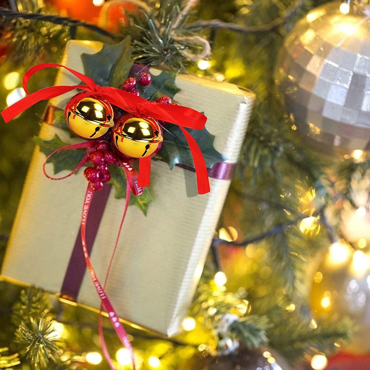 DZWONECZKI METALOWE ZŁOTE 3cm 12szt - obrazek 5