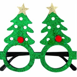 OKULARY CHOINKI ZIELONE BROKATOWE