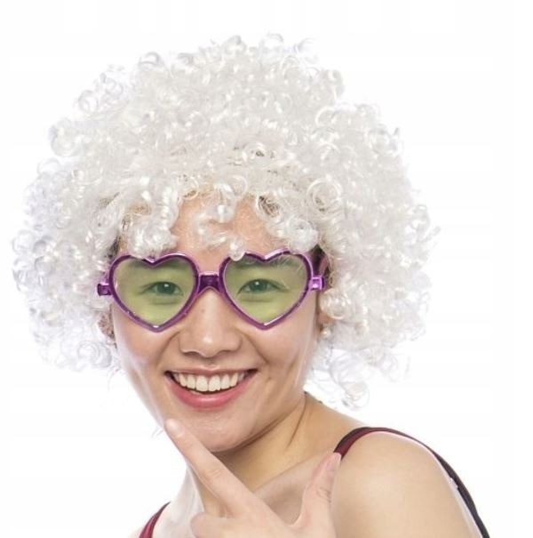 PERUKA ŚWIĘTEGO MIKOŁAJA AFRO - obrazek 3