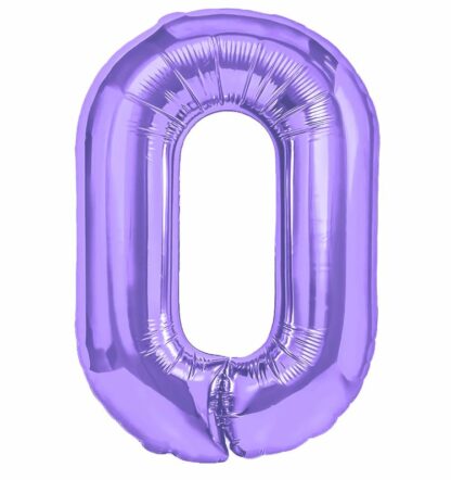 balon CYFRA 0 100cm FIOLETOWY