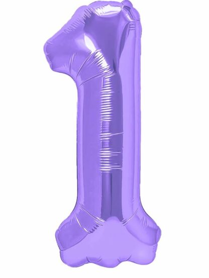 balon CYFRA 1 100cm FIOLETOWY