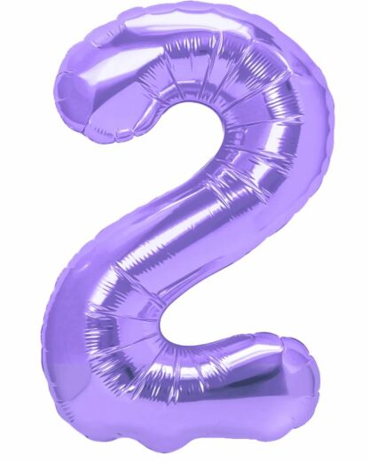 balon CYFRA 2 100cm FIOLETOWY