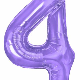 balon CYFRA 4 100cm FIOLETOWY