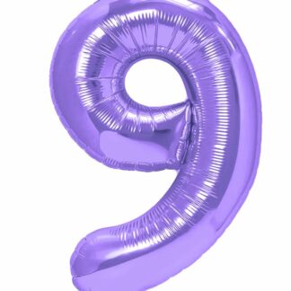 balon CYFRA 9 100cm FIOLETOWY