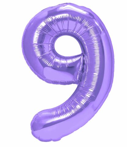 balon CYFRA 9 100cm FIOLETOWY