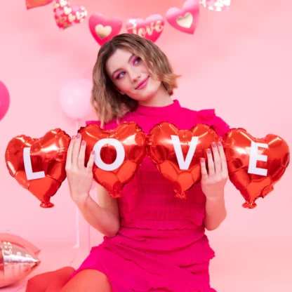 GIRLANDA BALONOWA SERCA LOVE PP - obrazek 3