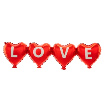 GIRLANDA BALONOWA SERCA LOVE PP