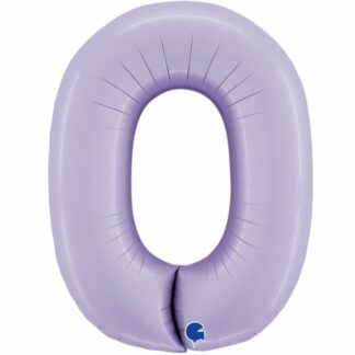 balon CYFRA 0 100cm S.LILAC