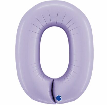 balon CYFRA 0 100cm S.LILAC