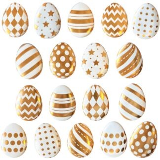 NAKLEJKI WIELKANOC PISANKI GLAMOUR 3D