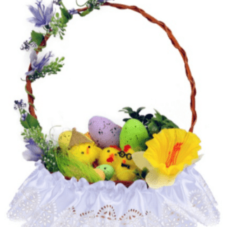 SERWETKA ATŁASOWA ZDOBIĄCA KOSZYCZEK