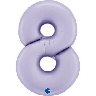 balon CYFRA 8 100cm S.LILAC