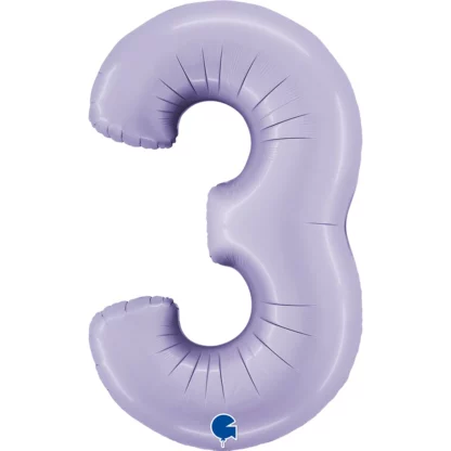 balon CYFRA 3 100cm S.LILAC