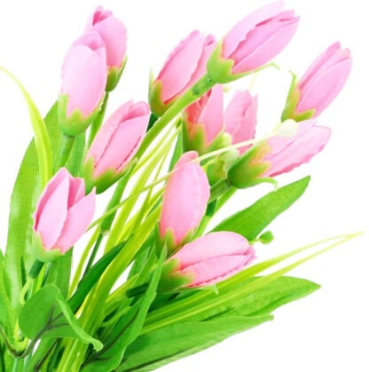 BUKIET MINI TULIPANKI RÓŻOWE 40cm