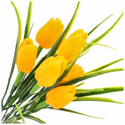 BUKIET TULIPANY ŻÓŁTE 40cm 6szt