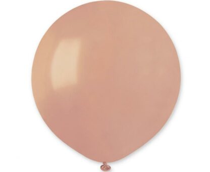 BALON KULA GIGANT BRUDNY RÓŻ 45cm