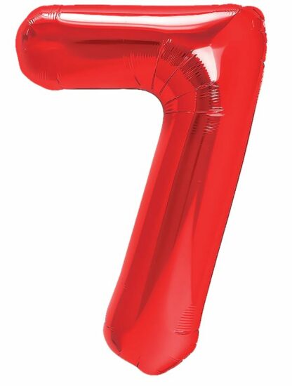 balon CYFRA 7 40cm CZERWONY