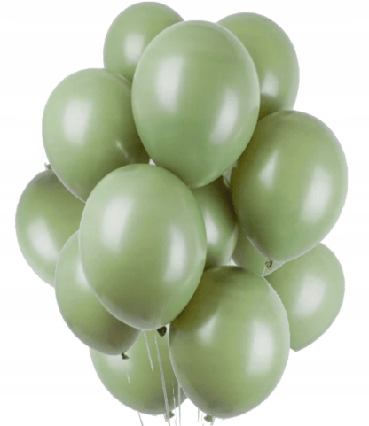 BALONY ZIELONE OLIWKOWE 23cm 50szt