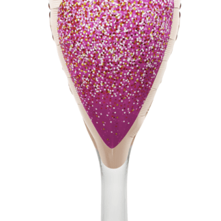 BALON KIELISZEK DRINK RÓŻOWY 41x90cm