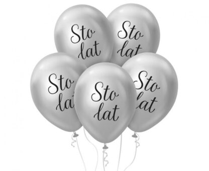 BALONY B&C “STO LAT” SREBRNE PLATYNA 5szt