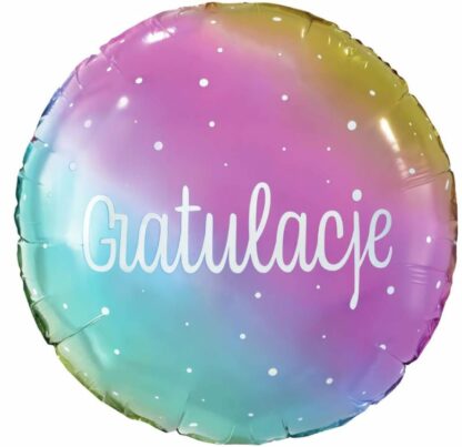 BALON FOLIOWY GRATULACJE 18"